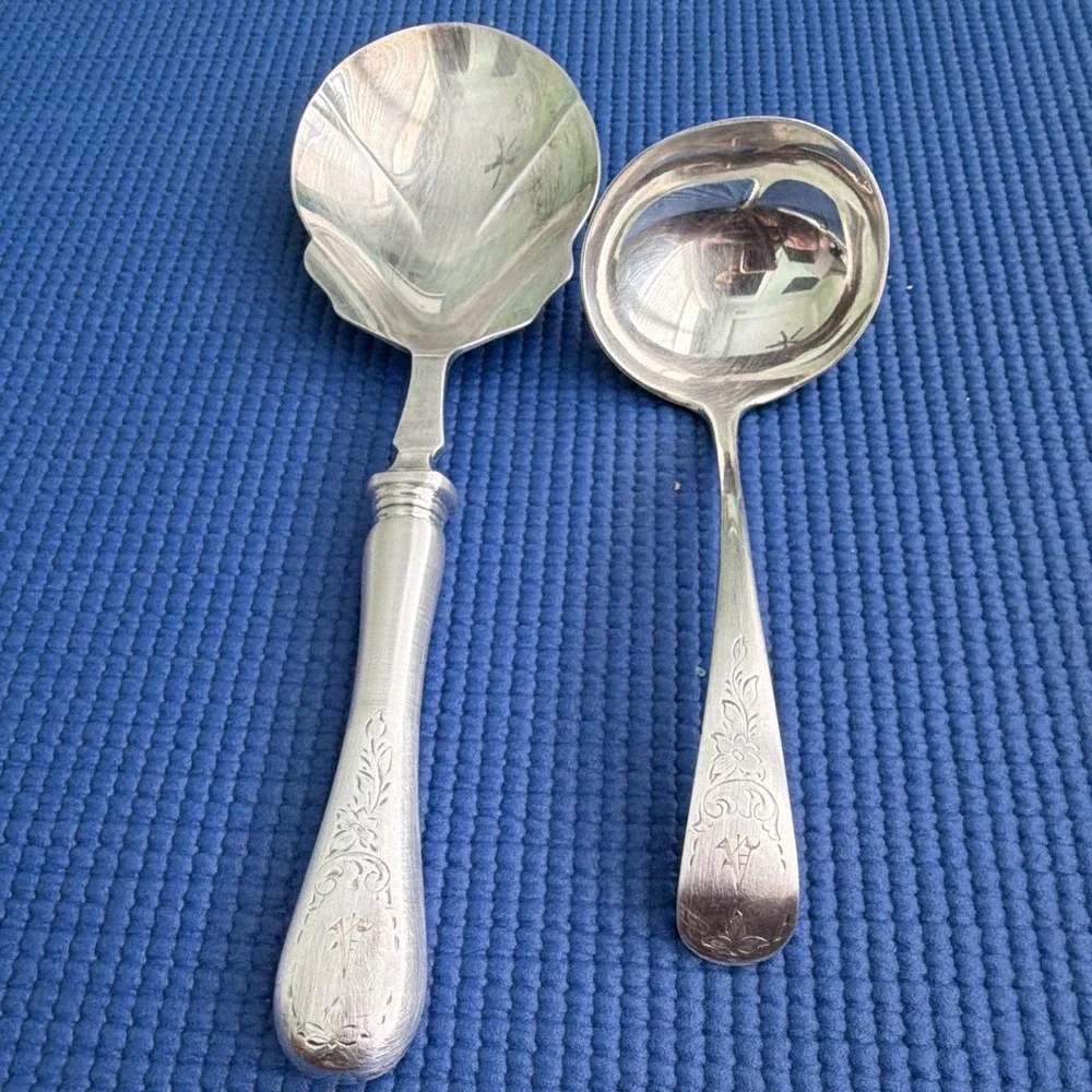 Vintage Birks Regency Plate Queen Mary - silverplate, Barry SPOON &GRAVITY LADLE